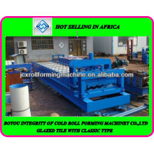 JCX low noise 700 aluminium roof roll forming step tiles machine